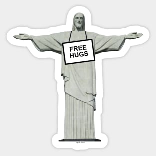 Jesus - FREE HUGS Sticker